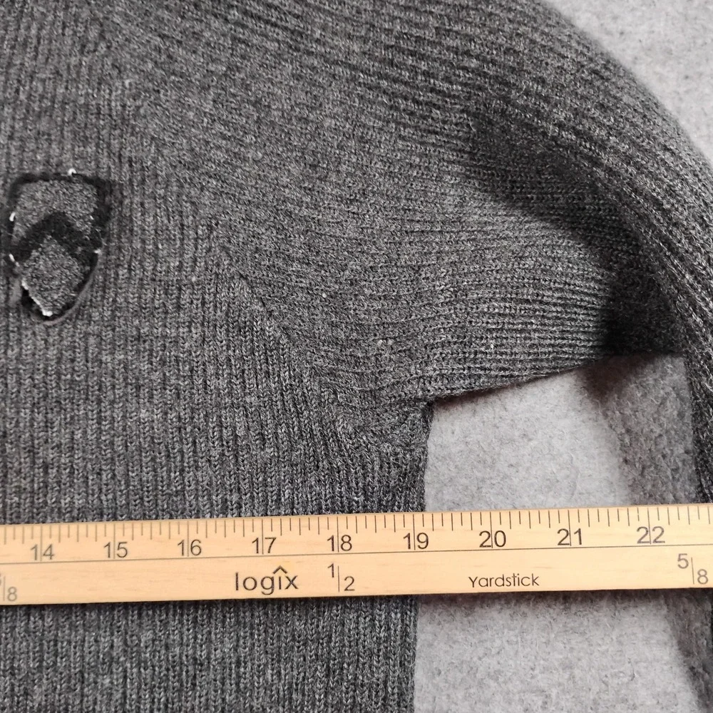 Vintage‎ Hal's Manhattan Beach Knit Cardigan Sweater Men's Medium Gray Zip Up